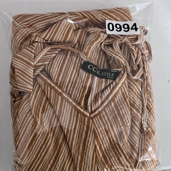 CCK Style Womens M Drop Crotch Wide Leg Harem Style Romper Sleeveless Adj Strap - Picture 14 of 14